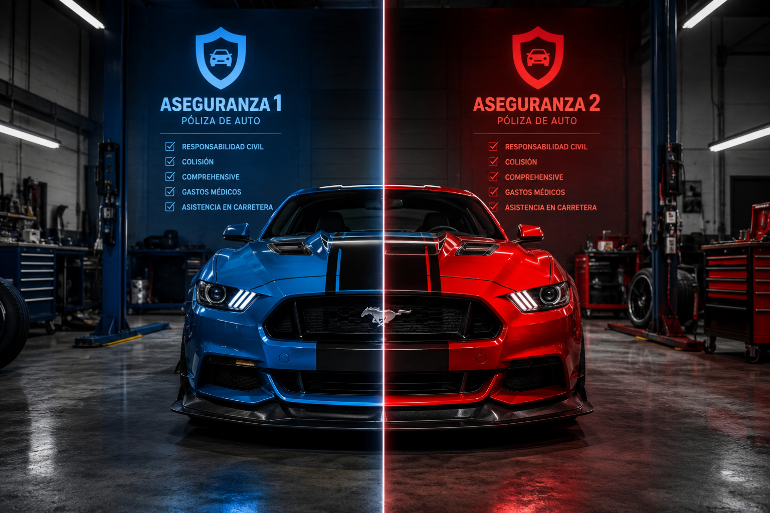 mustang aseguranza